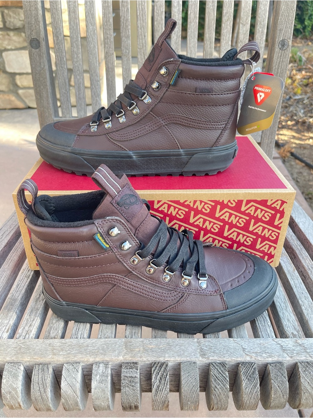 Vans Mte Sk8-Hi Dr Waterproof Brown Men’s High-Top Outdoor Skate Boots